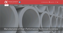 Desktop Screenshot of anoopceramics.com