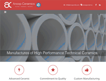 Tablet Screenshot of anoopceramics.com